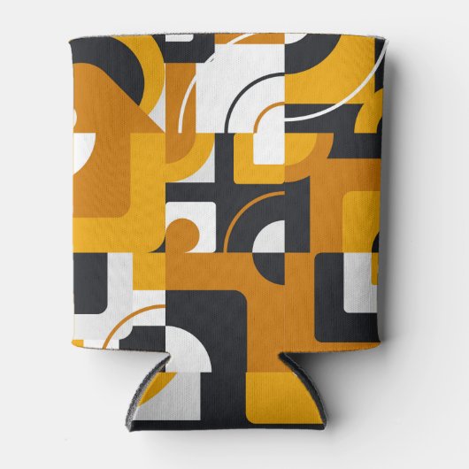 Geometrische muurschildering: Moderne  stijl Blikjeskoeler (Voorkant)