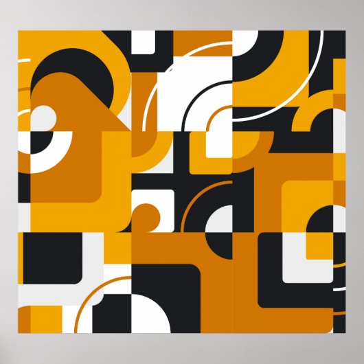 Geometrische muurschildering: Moderne  stijl Poster (Voorkant)