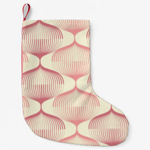 Geometrische naadloze patroonachtergrond met lijn. kleine kerstsok