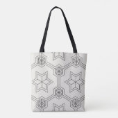 Geometrische naadloze patroonCanvas tas (Achterkant)