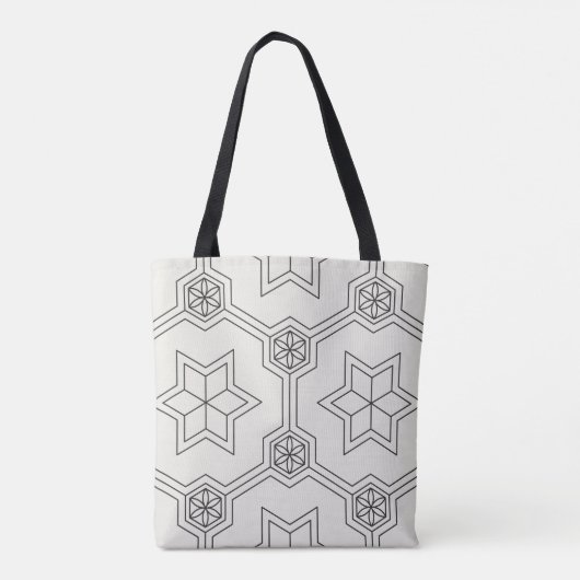 Geometrische naadloze patroonCanvas tas (Achterkant)