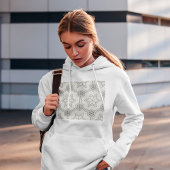 Geometrische naadloze patroonhouder hoodie