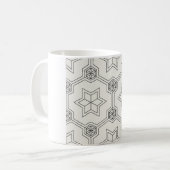 Geometrische naadloze Patroonkoffie Mok (Voorkant links)