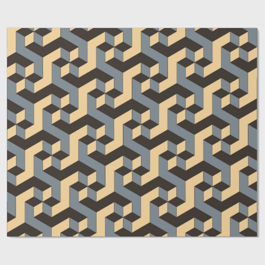 geometrische naadloze tegel met complexe roterende cadeaupapier (Vlak)