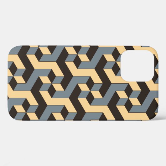 geometrische naadloze tegel met complexe roterende Case-Mate iPhone case (Achterkant (horizontaal))