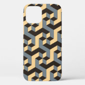 geometrische naadloze tegel met complexe roterende Case-Mate iPhone case (Achterkant)