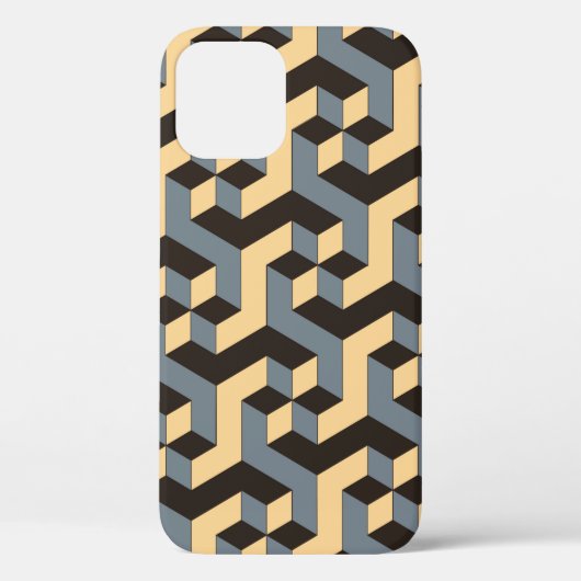 geometrische naadloze tegel met complexe roterende Case-Mate iPhone case (Achterkant)