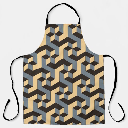 geometrische naadloze tegel met complexe roterende schort (Voorkant)