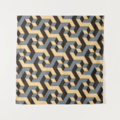 geometrische naadloze tegel met complexe roterende wandkleed (Voorkant (horizontaal))