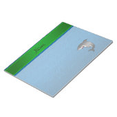 Geometrische naam haaienlijm notitieblok (Schuin)