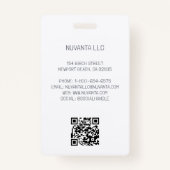 Geometrische naam zakelijk evenement conferentie badge (Achterkant)