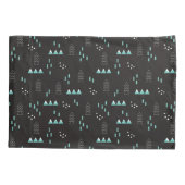 Geometrische nachtpatroon voor Wonderland Kussensloop (Achterkant-Links)