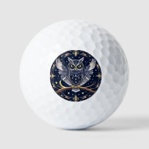 🦉 Geometrische Nachtuil Golfballen Nachtelijke He