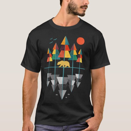 Geometrische Natuur T-shirt (Voorkant)