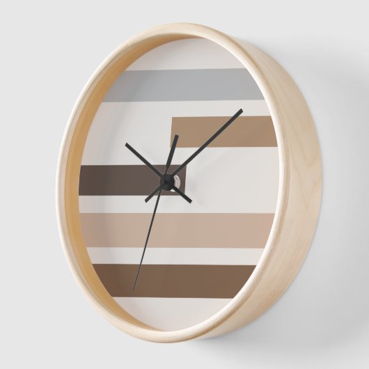 Geometrische natuurlijke aardetinten Stripes Art P (Hoek)