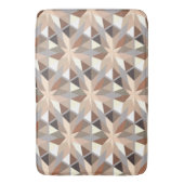 Geometrische natuurlijke kleuren badmat (Voorkant Verticaal)