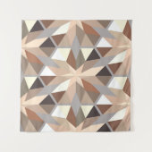 Geometrische natuurlijke kleuren wandkleed (Voorkant)