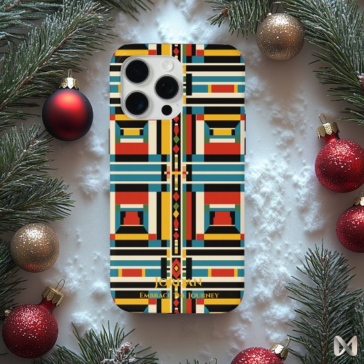 Geometrische Ndebele Harmony - Artistiek Cultureel Case-Mate iPhone Case