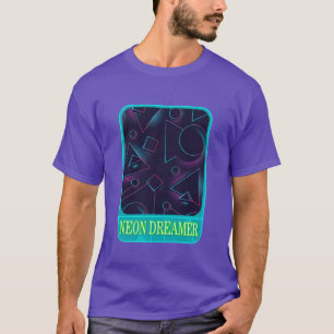Geometrische Neon Droom Cadeau Voor Wiskunde grapp T-shirt