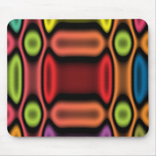Geometrische neon muismat