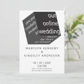 Geometrische New High Tech Epic Zwarte Kubus ONLIN Kaart (Staand voorkant)