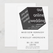 Geometrische New High Tech Epic Zwarte Kubus ONLIN Kaart (Voorkant / Achterkant)