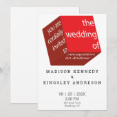 Geometrische Nieuwe Hoge Technologie Epische Rode  Kaart (Voorkant / Achterkant)