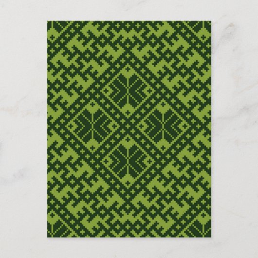 Geometrische noordse briefkaart (Voorkant)