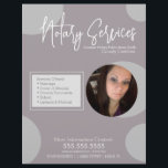 Geometrische notariële dienst foto script flyer<br><div class="desc">Moderne flyers voor notariële diensten met geometrische vormen</div>