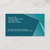 Geometrische noterende quillepen visitekaartje (Achterkant)