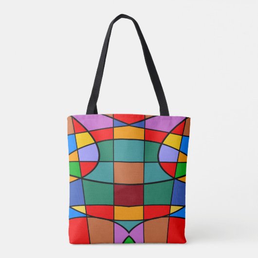Geometrische nr. 774 tote bag (Achterkant)