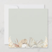 Geometrische Oerwoud Lijst bruiloft uitnodiging (Achterkant)