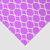 Geometrische Ogee rooster Hot Pink Tissuepapier (Detail)