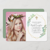 Geometrische olievloeistof Cross Photo Communitati Kaart (Voorkant / Achterkant)