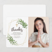 Geometrische olievloeistof dwars Fotocommunatie Da Bedankkaart (Voorkant / Achterkant)