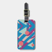Geometrische olievormen palet bagagelabel (Voorkant verticaal)