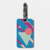 Geometrische olievormen palet bagagelabel (Achterkant verticaal)