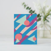 Geometrische olievormen  palet briefkaart (Staand voorkant)