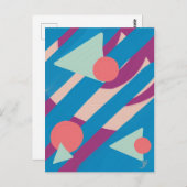 Geometrische olievormen  palet briefkaart (Voorkant / Achterkant)