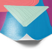 Geometrische olievormen palet foto afdruk (Hoek)