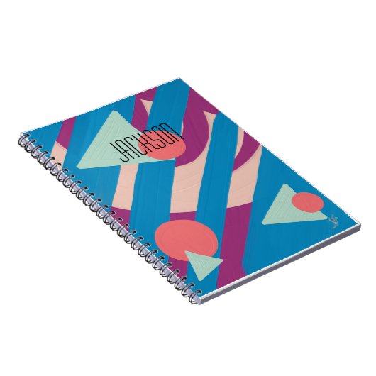 Geometrische olievormen  palet notitieboek (Rechterzijde)