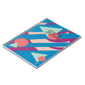 Geometrische olievormen palet notitieboek (Linkerzijde)