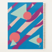 Geometrische olievormen vintage palet planner (Achterkant)