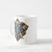 geometrische olifant koffiemok (Voorkant links)
