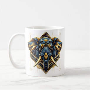 geometrische olifant koffiemok