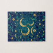 Geometrische om Symbol Gold en marmer Legpuzzel (Horizontaal)