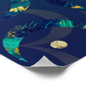 Geometrische om Symbol Gold en marmer Poster (Hoek)