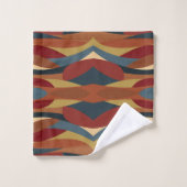 Geometrische ondoorzichtige Glas in lood stijl Abs Bad Handdoek (Wasdoekje)