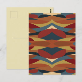 Geometrische ondoorzichtige Glas in lood stijl Abs Briefkaart