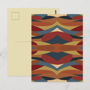 Geometrische Ondoorzichtige Glas-in-Lood Stijl Abs Briefkaart